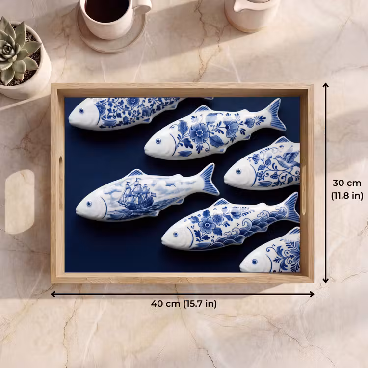 Tray - Fish - Delftware - Ceramics — 7