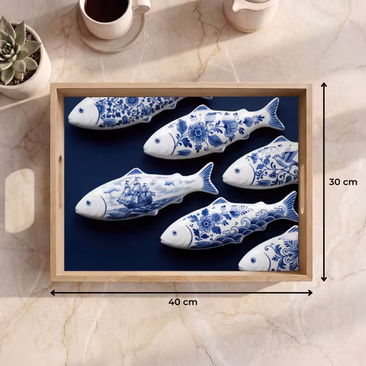Tray - Fish - Delftware - Ceramics — 8