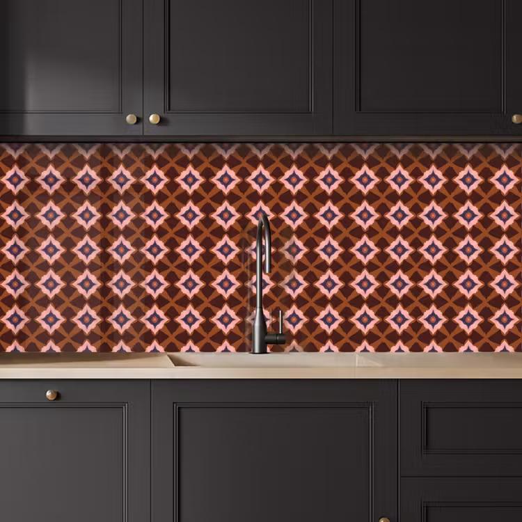 Kitchen splashback - Geometric - Ornate - Brown — 6