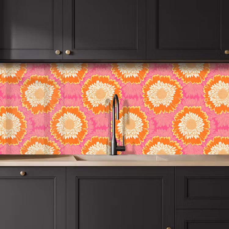 Kitchen splashback - Retro - Floral - Colorful — 6