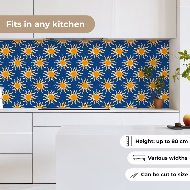Kitchen splashback - Sun - Pattern - Blue — 7