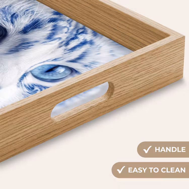 Tray - Cat - Pattern - Blue — 9