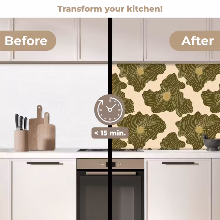 Kitchen splashback - Modern - Abstract - Green — 3