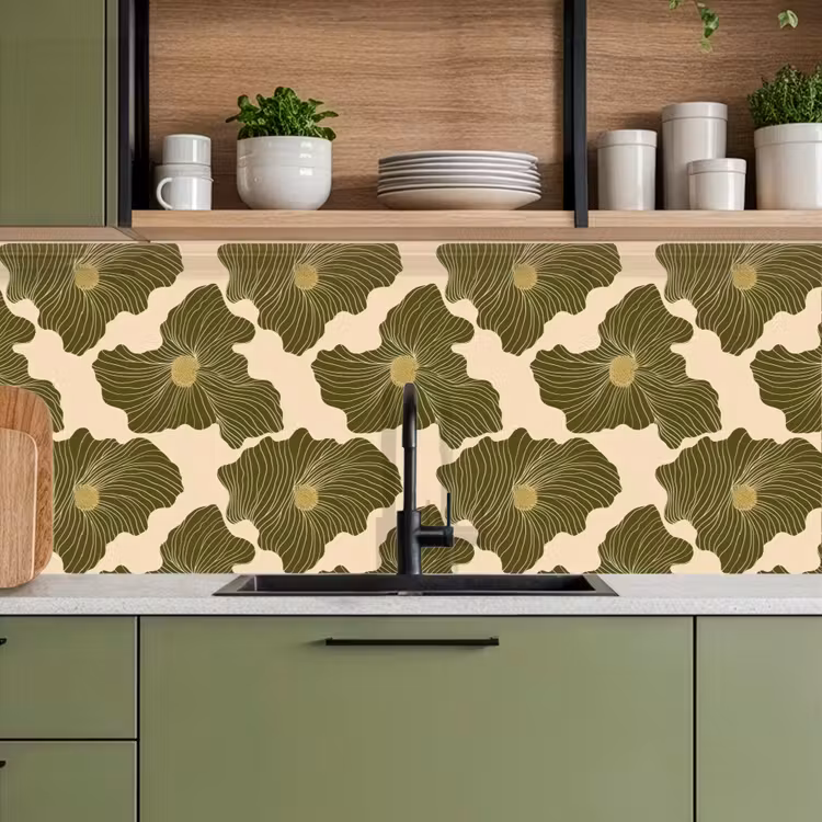 Kitchen splashback - Modern - Abstract - Green — 8