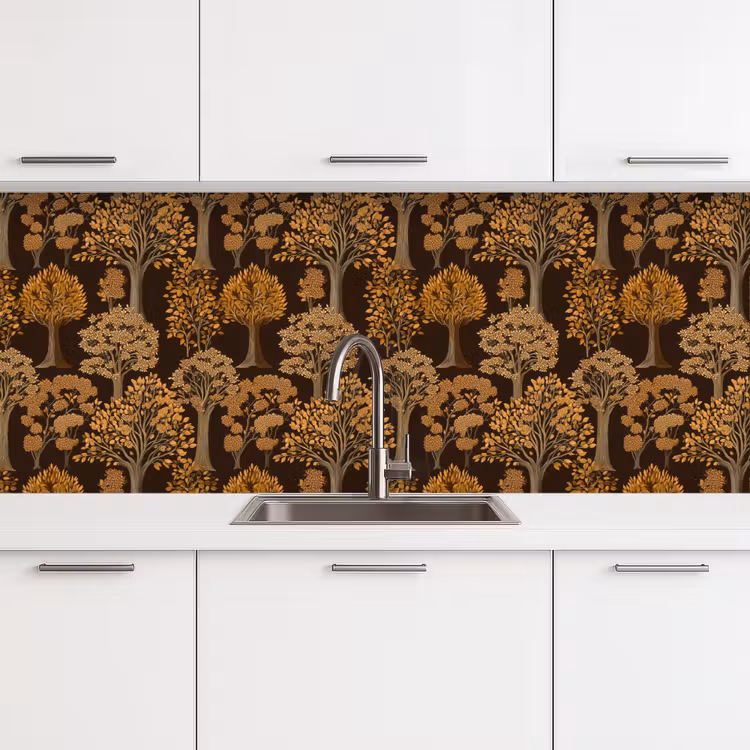 Kitchen splashback - Trees - Pattern - Brown — 4