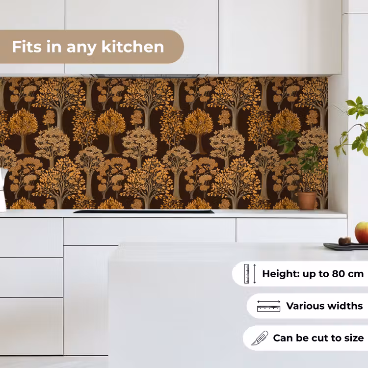 Kitchen splashback - Trees - Pattern - Brown — 7