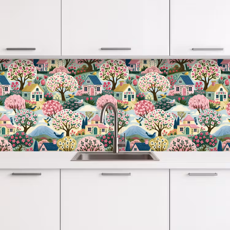 Kitchen splashback - Nostalgic - Idyllic - Colorful — 4