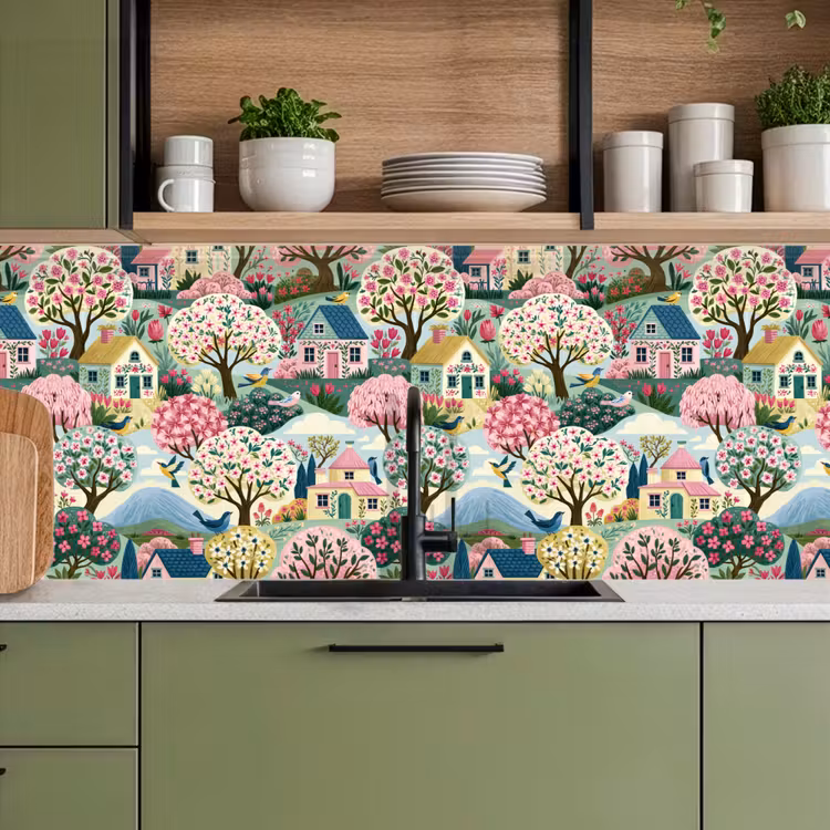 Kitchen splashback - Nostalgic - Idyllic - Colorful — 8
