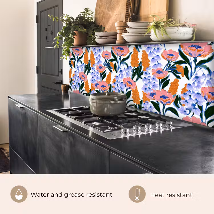 Kitchen splashback - Pattern - Watercolor - Colorful — 5