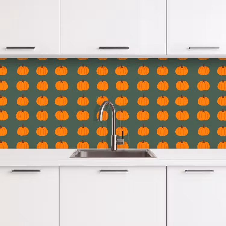 Kitchen splashback - Pumpkin - Pattern - Orange — 4