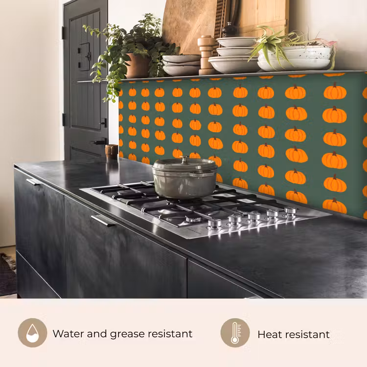 Kitchen splashback - Pumpkin - Pattern - Orange — 5