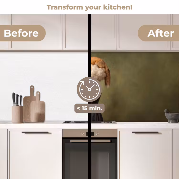 Kitchen splashback - Fox - Surrealist - Green — 3
