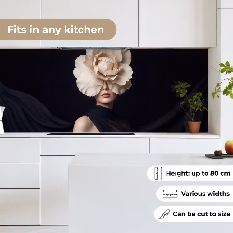 Kitchen splashback - Rose - Timeless - Black — 7