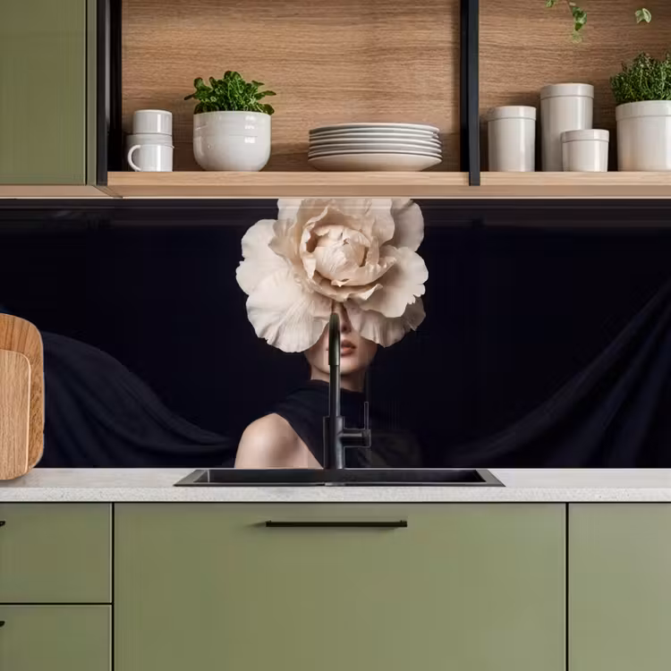 Kitchen splashback - Rose - Timeless - Black — 8