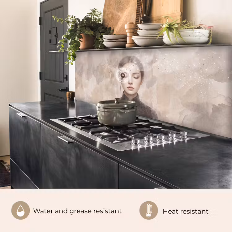 Kitchen splashback - Woman - Serene - Gray — 5