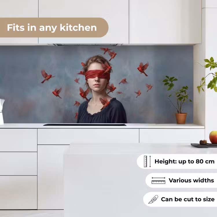 Kitchen splashback - Portrait - Powerful - Red — 7