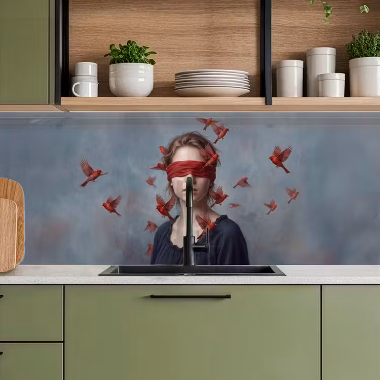 Kitchen splashback - Portrait - Powerful - Red — 8