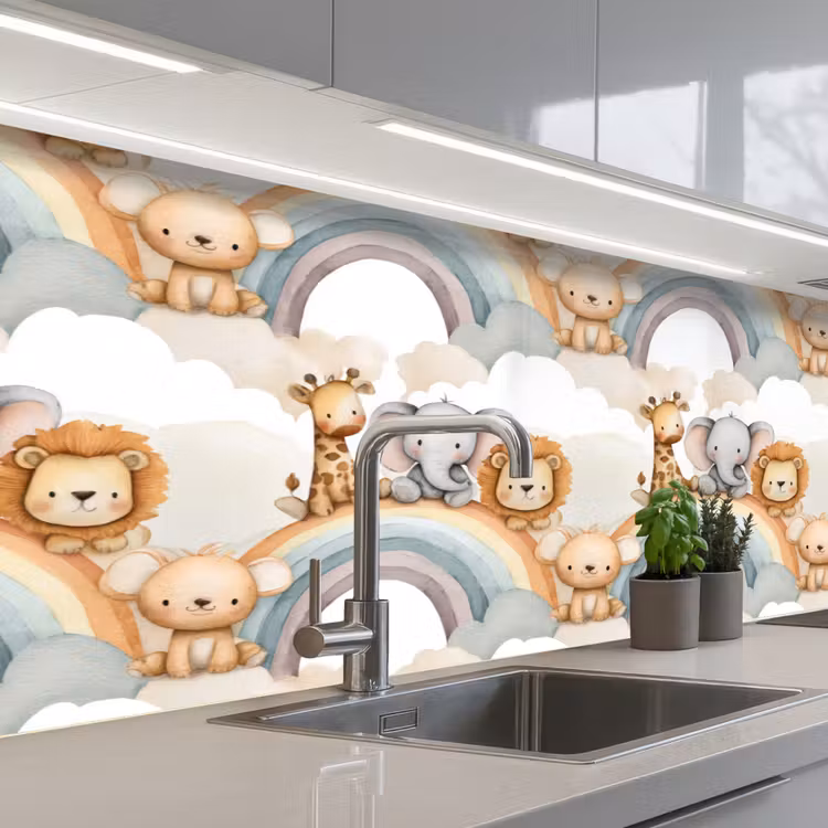 Kitchen splashback - Safari - Rainbow - Colorful — 2