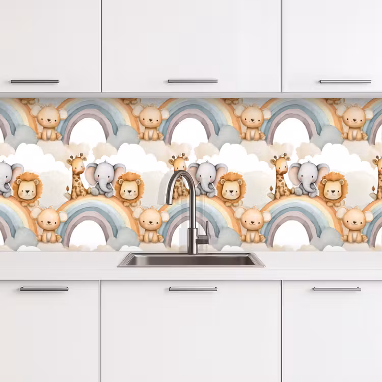 Kitchen splashback - Safari - Rainbow - Colorful — 4