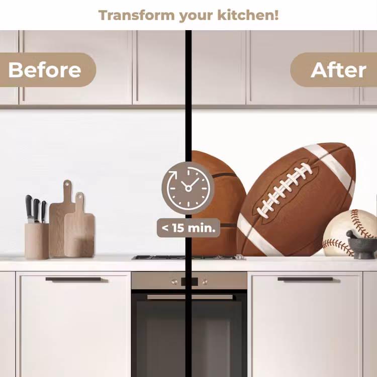 Kitchen splashback - Sports - Balls - Illustration — 3