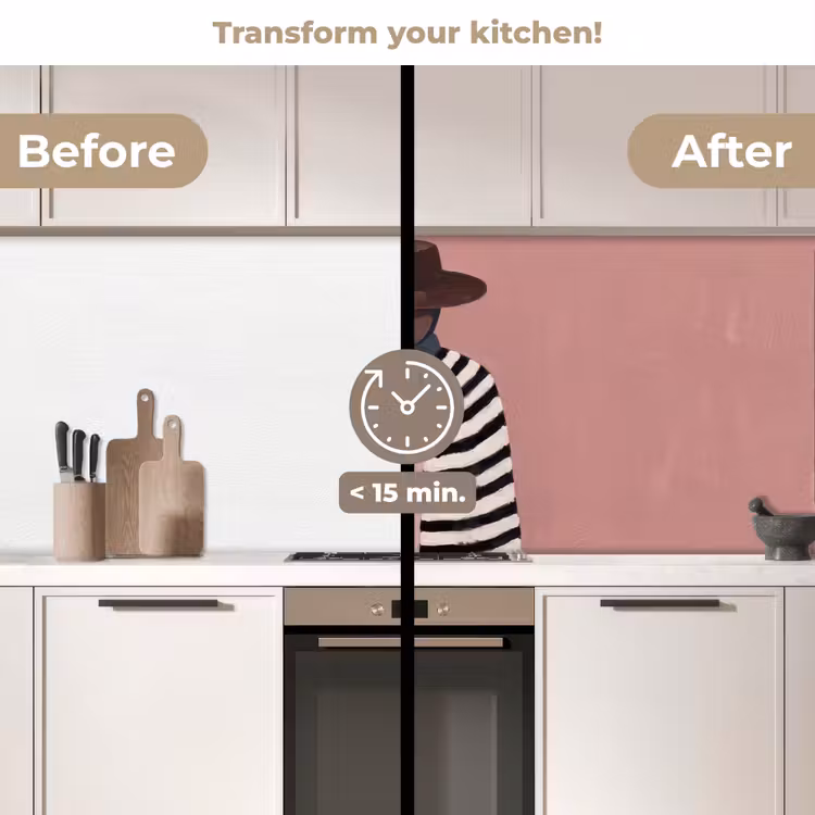 Kitchen splashback - Graphic - Woman - Pink — 3