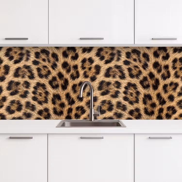 Kitchen splashback - Leopard - Coat - Classic - Brown — 4