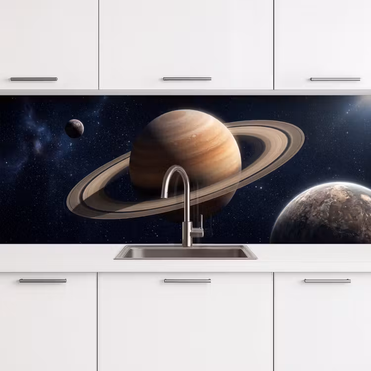 Kitchen splashback - Planets - Saturn - Space — 4