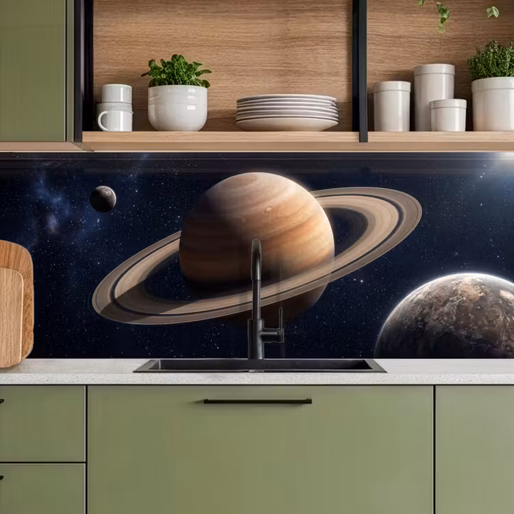 Kitchen splashback - Planets - Saturn - Space — 8