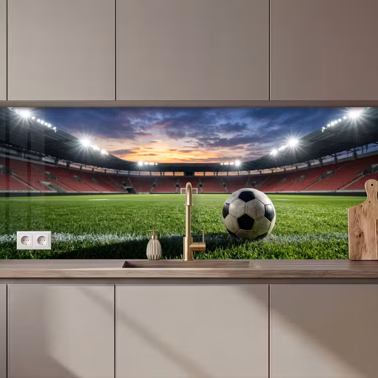 Kitchen splashback - Soccer - Stadium - Sports - Green — 1