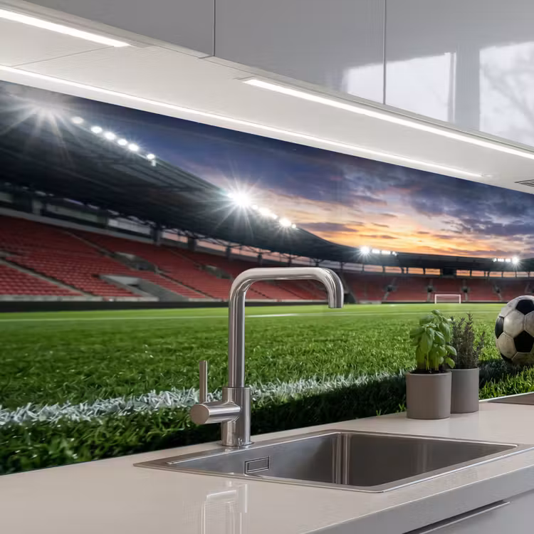 Kitchen splashback - Soccer - Stadium - Sports - Green — 2
