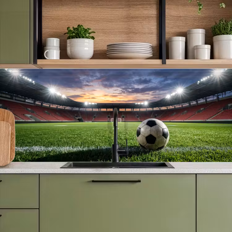 Kitchen splashback - Soccer - Stadium - Sports - Green — 8
