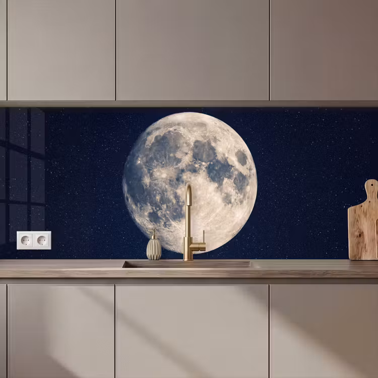 Kitchen splashback - Space - Moon - Cosmos — 1