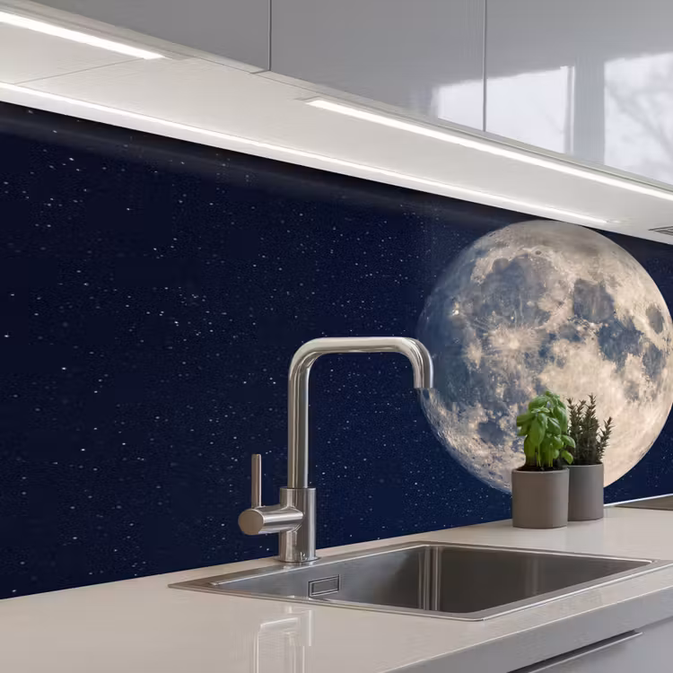 Kitchen splashback - Space - Moon - Cosmos — 2