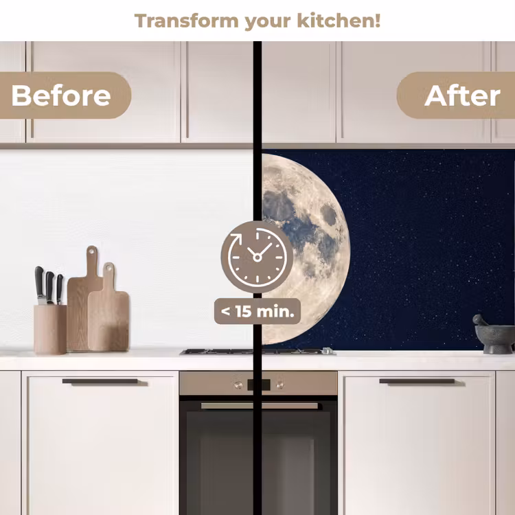 Kitchen splashback - Space - Moon - Cosmos — 3