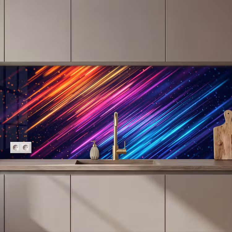 Kitchen splashback - Speed - Cosmos - Colorful — 1