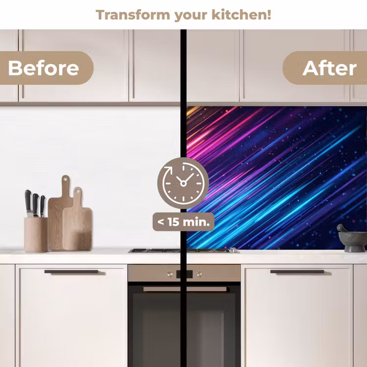 Kitchen splashback - Speed - Cosmos - Colorful — 3