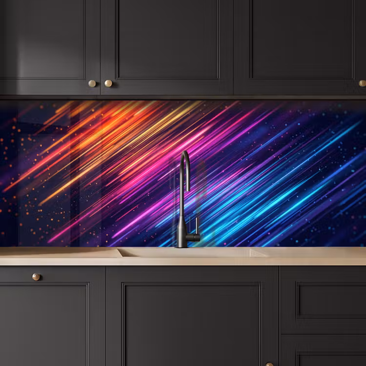 Kitchen splashback - Speed - Cosmos - Colorful — 6