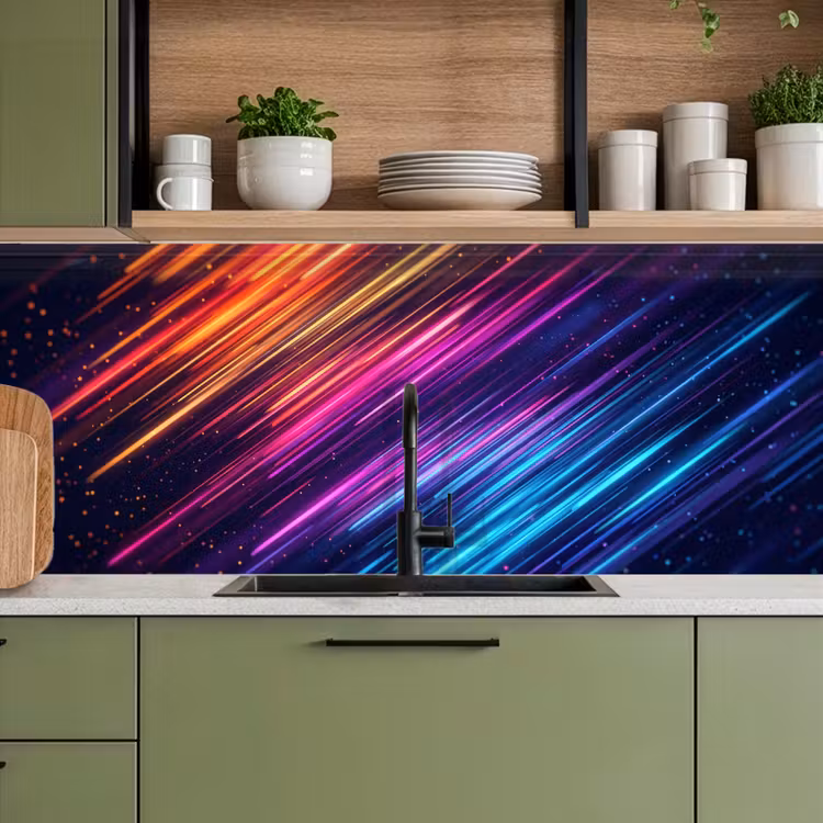 Kitchen splashback - Speed - Cosmos - Colorful — 8