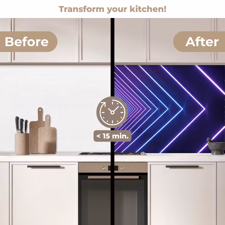 Kitchen splashback - Three-dimensional - Tunnel - Space — 3