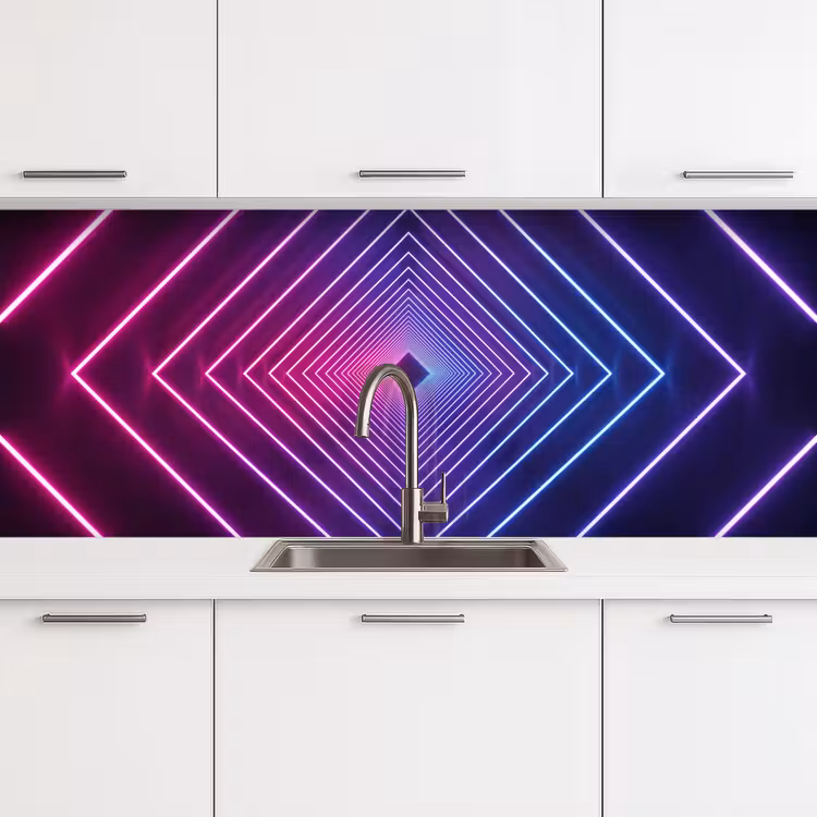 Kitchen splashback - Three-dimensional - Tunnel - Space — 4