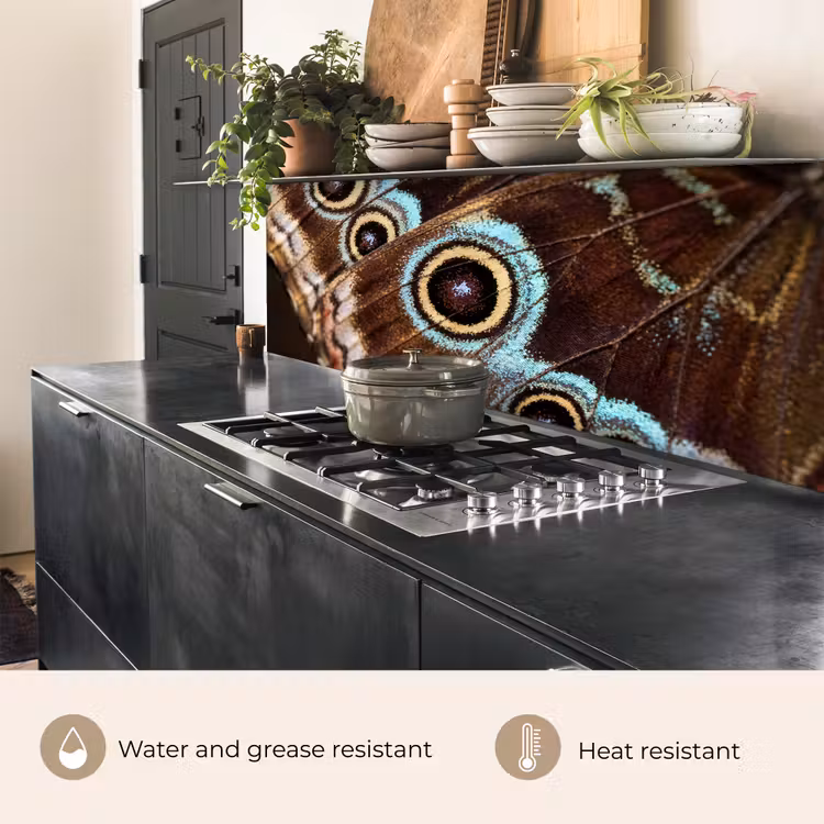 Kitchen splashback - Wings - Butterfly - Blue — 5