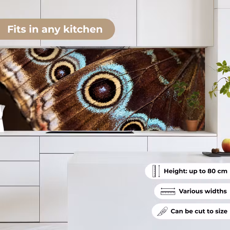 Kitchen splashback - Wings - Butterfly - Blue — 7