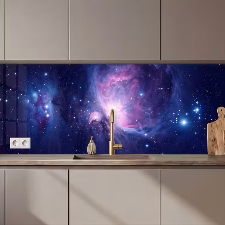 Kitchen splashback - Space - Stars - Colorful — 1