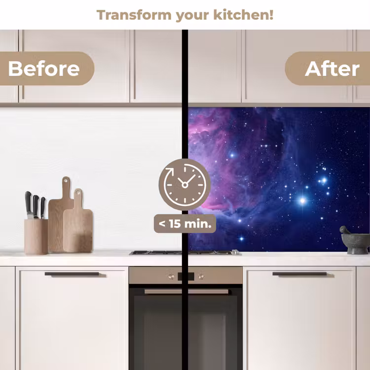 Kitchen splashback - Space - Stars - Colorful — 3