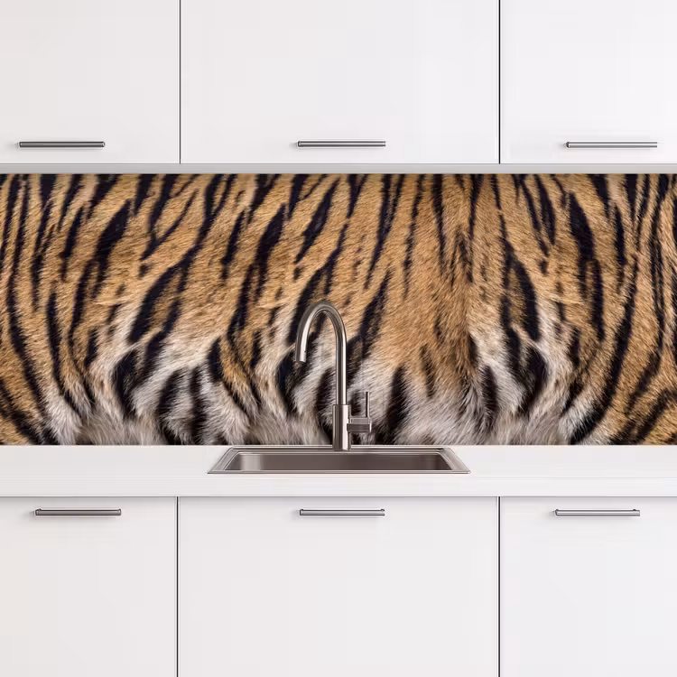 Kitchen splashback - Tiger coat - Classic - Black — 4