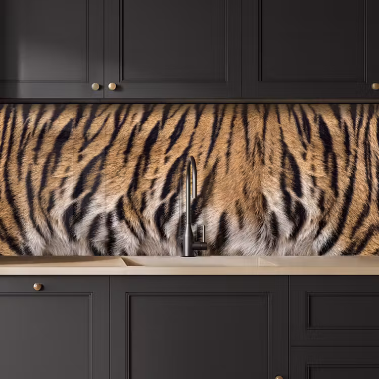 Kitchen splashback - Tiger coat - Classic - Black — 6