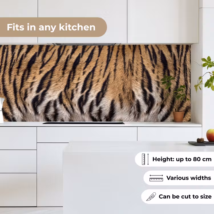 Kitchen splashback - Tiger coat - Classic - Black — 7