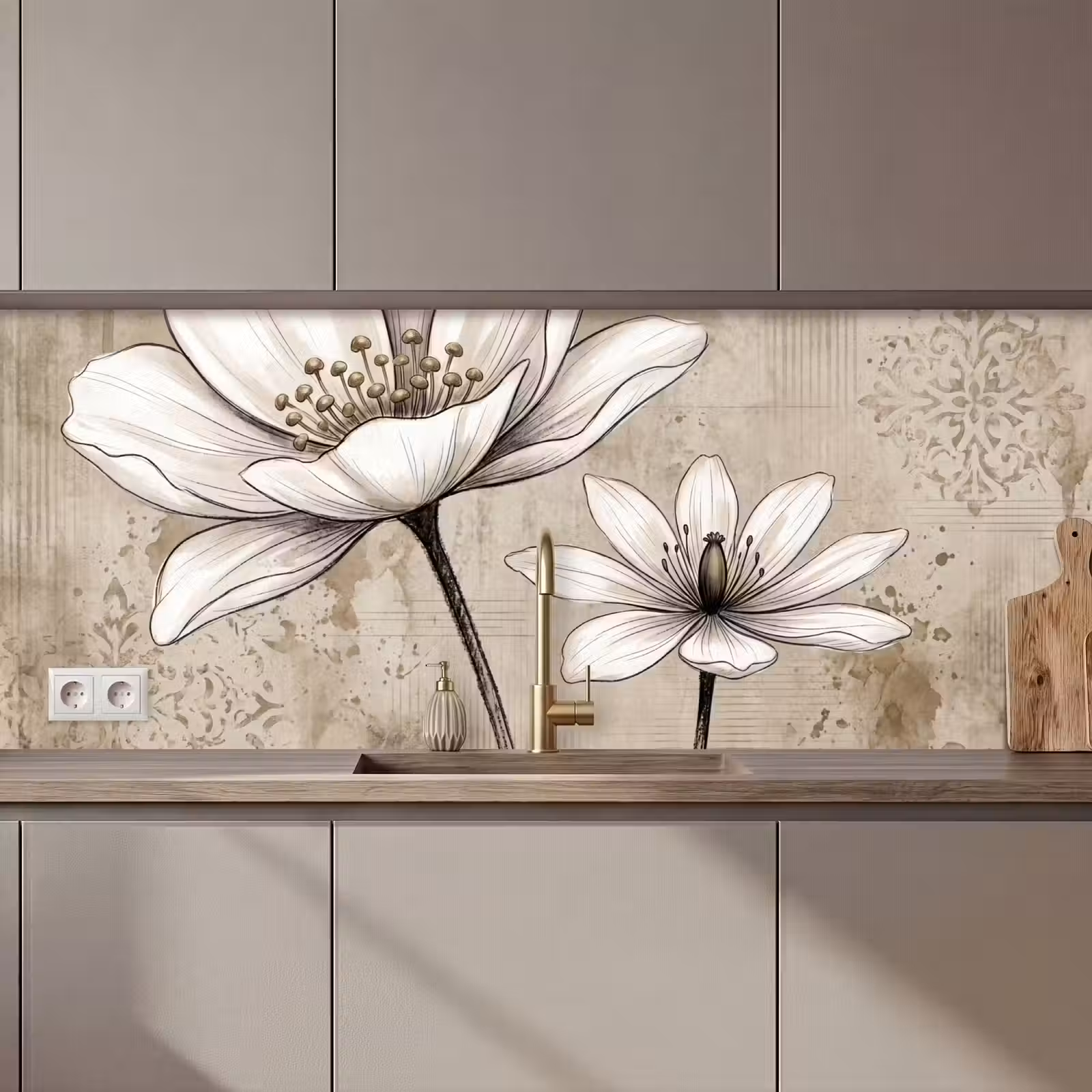 Kitchen splashback - Modern - Design - White — 1