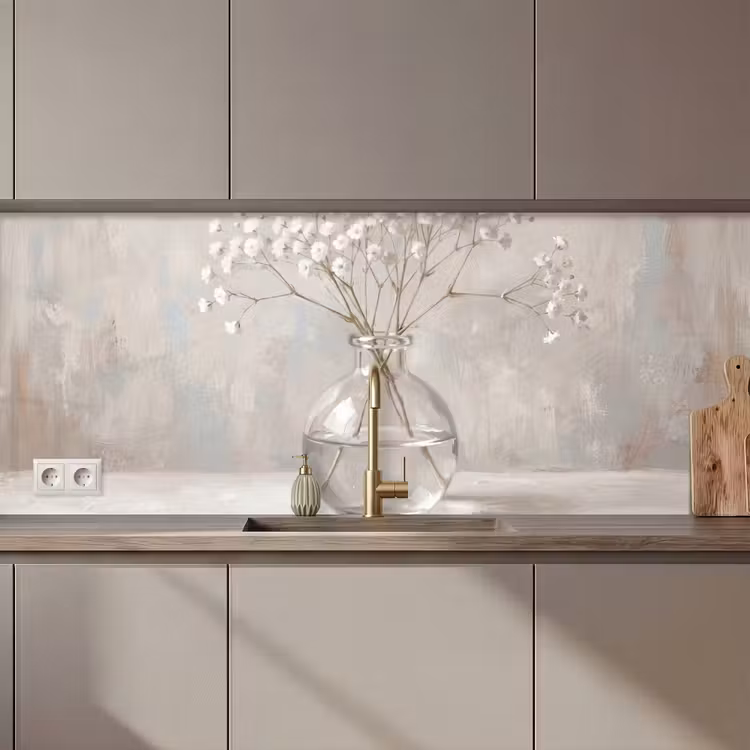 Kitchen splashback - Gypsifer - Vase - White — 1