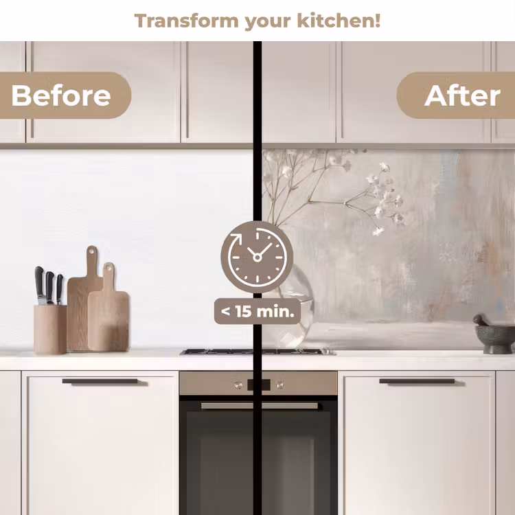 Kitchen splashback - Gypsifer - Vase - White — 3